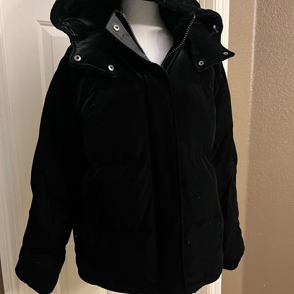 Express Black Puffer Coat